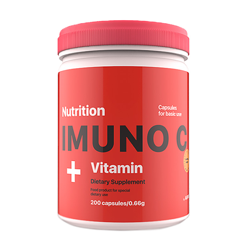 Вітамін С AB PRO Imuno C Vitamin, 200 капсул