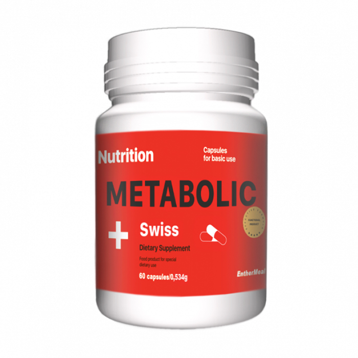 Вітаміни AB PRO EntherMeal Metabolic Swiss, 60 капсул